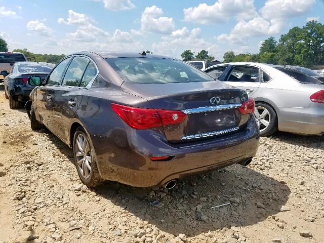 JN1BV7AP4EM684178 - 2014 INFINITI Q50 BASE BROWN photo 3