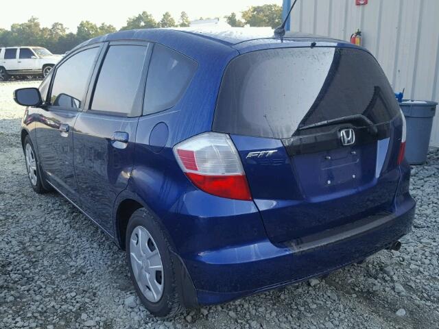 JHMGE8H33DC014247 - 2013 HONDA FIT BLUE photo 3