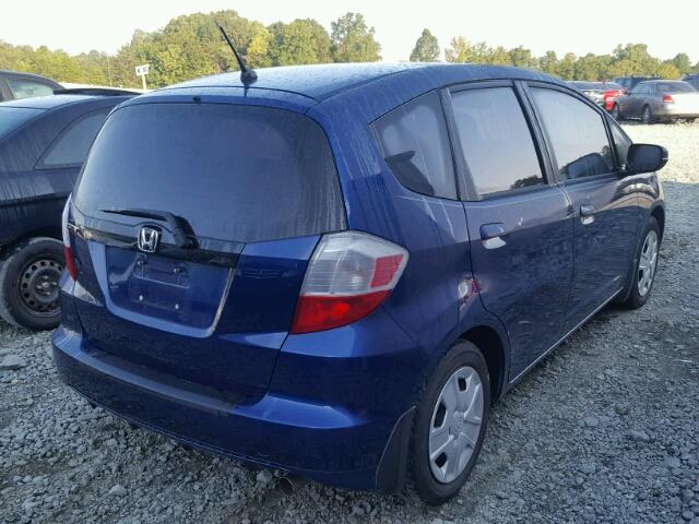 JHMGE8H33DC014247 - 2013 HONDA FIT BLUE photo 4