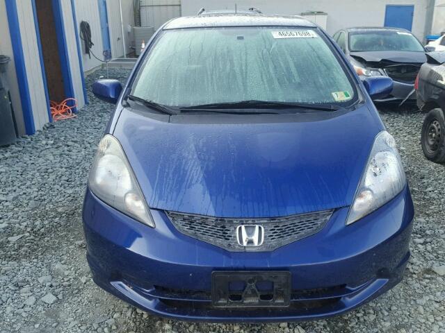 JHMGE8H33DC014247 - 2013 HONDA FIT BLUE photo 9