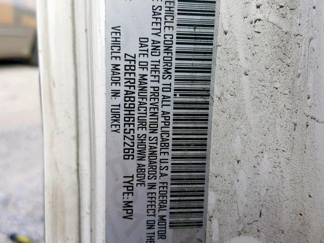 ZFBERFAB9H6E52266 - 2017 RAM PROMASTER 白色 照片 10