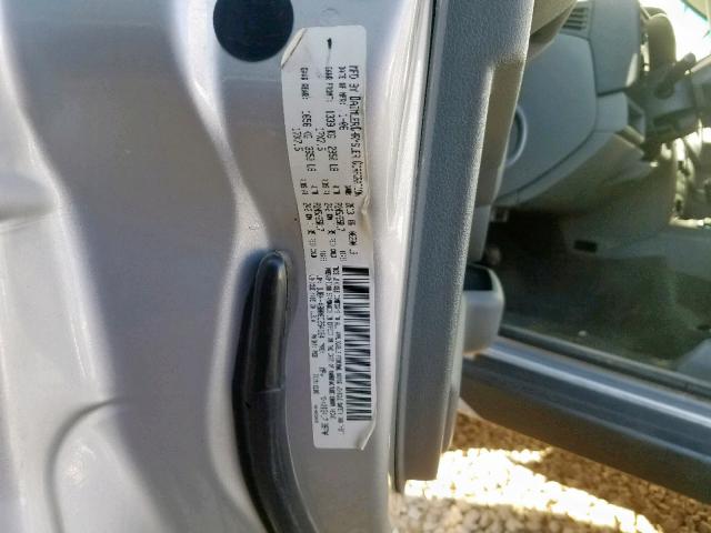 1J8HH48N06C254164 - 2006 JEEP COMMANDER 银色 照片 10