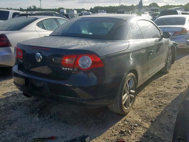 WVWFA71F27V052455 - 2007 VOLKSWAGEN EOS 2.0T L BLACK photo 4