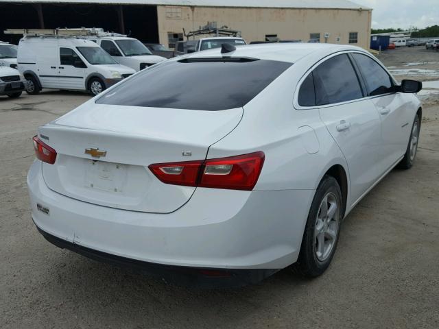 1G1ZB5ST9GF292009 - 2016 CHEVROLET MALIBU LS 白色 照片 4