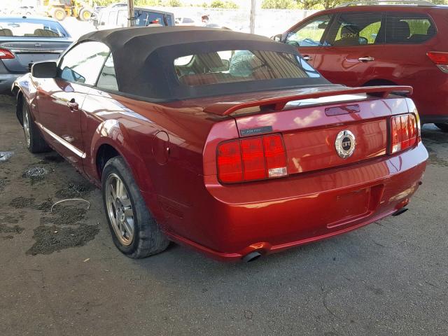 1ZVHT85H875274791 - 2007 FORD MUSTANG GT MAROON photo 3