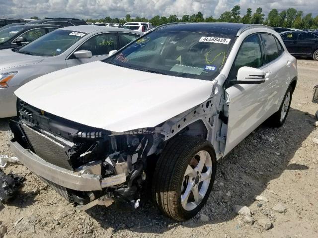 WDCTG4EB8KJ532422 - 2019 MERCEDES-BENZ GLA 250 WHITE photo 2