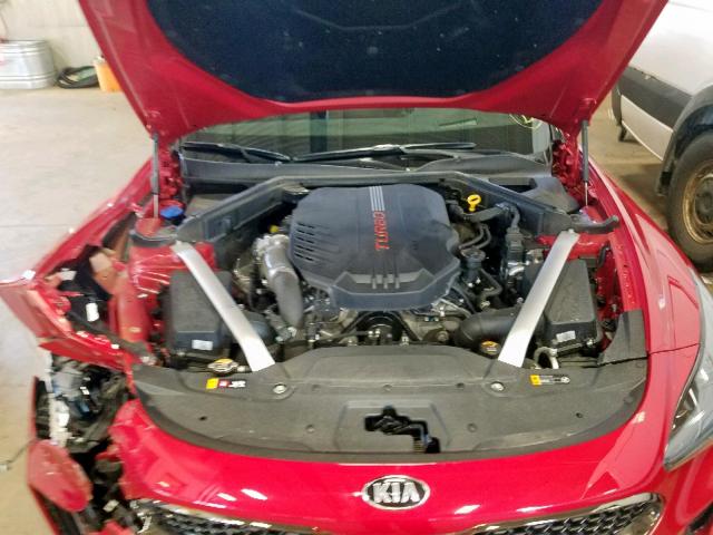 KNAE55LC4J6018801 - 2018 KIA STINGER GT RED photo 7