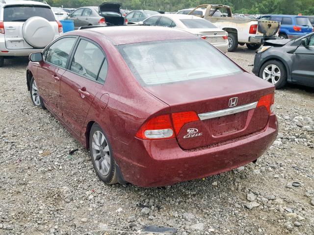 19XFA1F93AE047924 - 2010 HONDA CIVIC EXL 红色 照片 3