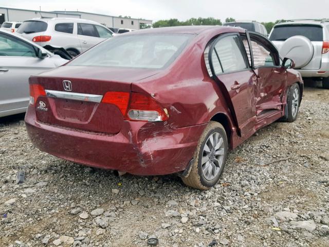 19XFA1F93AE047924 - 2010 HONDA CIVIC EXL 红色 照片 4