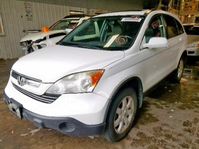 5J6RE48787L004981 - 2007 HONDA CR-V EXL WHITE photo 2