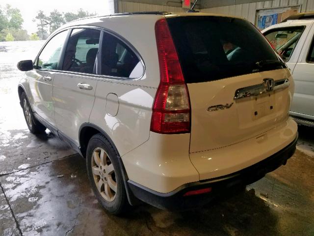 5J6RE48787L004981 - 2007 HONDA CR-V EXL WHITE photo 3