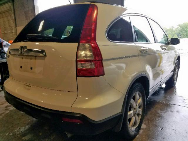 5J6RE48787L004981 - 2007 HONDA CR-V EXL WHITE photo 4