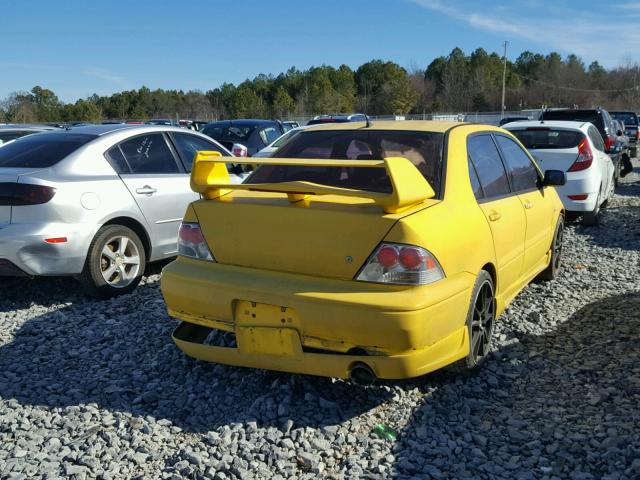 JA3AJ86E72U034871 - 2002 MITSUBISHI LANCER OZ YELLOW photo 4