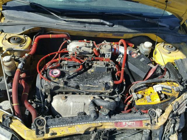 JA3AJ86E72U034871 - 2002 MITSUBISHI LANCER OZ YELLOW photo 7