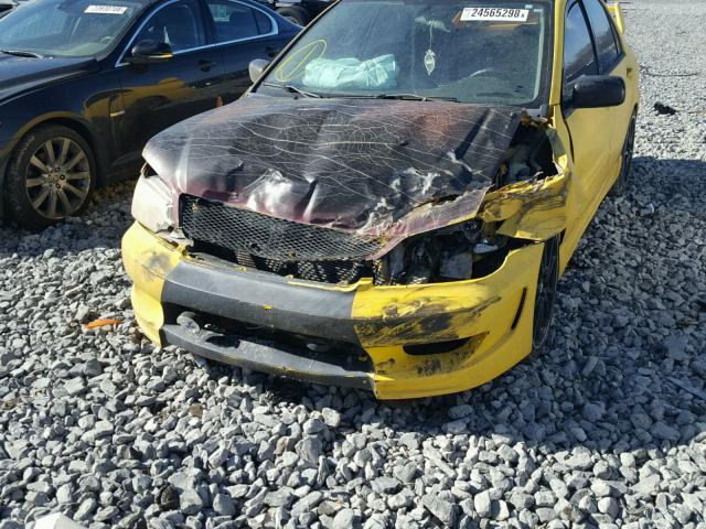 JA3AJ86E72U034871 - 2002 MITSUBISHI LANCER OZ YELLOW photo 9