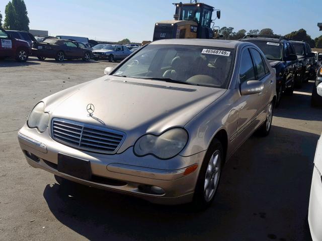 WDBRF61J72F272429 - 2002 MERCEDES-BENZ C 240 TAN photo 2