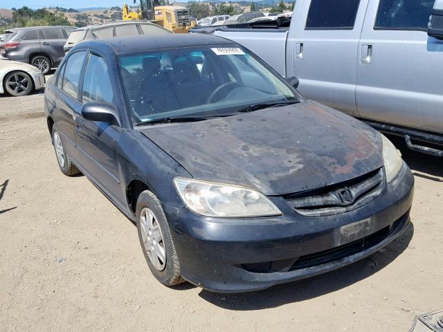 2HGES16315H578037 - 2005 HONDA CIVIC DX V BLACK photo 1