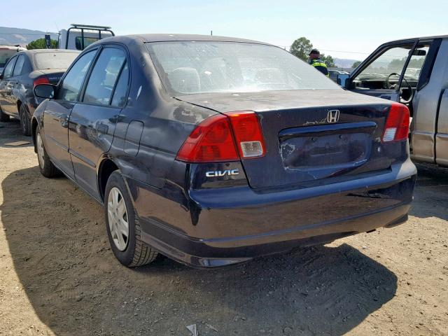 2HGES16315H578037 - 2005 HONDA CIVIC DX V BLACK photo 3