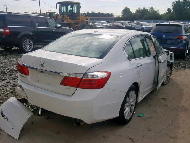 1HGCR3F85EA037937 - 2014 HONDA ACCORD EXL WHITE photo 4