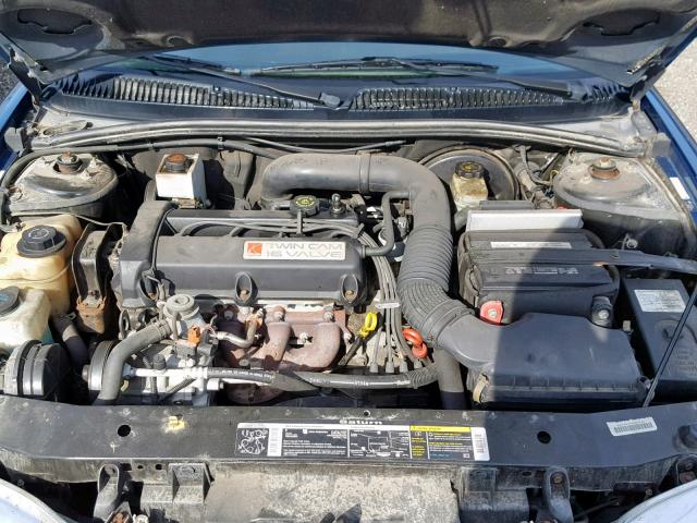 1G8ZY14741Z247381 - 2001 SATURN SC2 BLUE photo 7