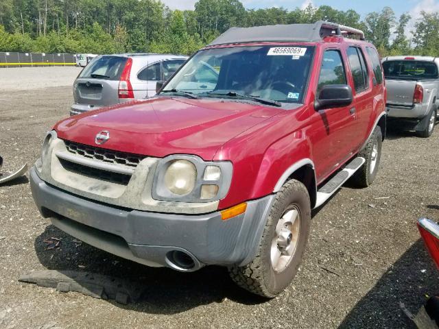 5N1ED28T13C633660 - 2003 NISSAN XTERRA XE RED photo 2