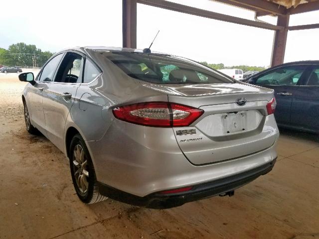 3FA6P0G76GR317662 - 2016 FORD FUSION S SILVER photo 3