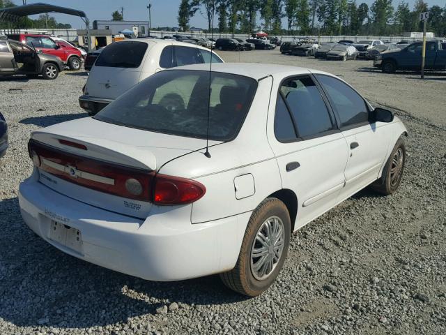 1G1JF52F437137206 - 2003 CHEVROLET CAVALIER L WHITE photo 4