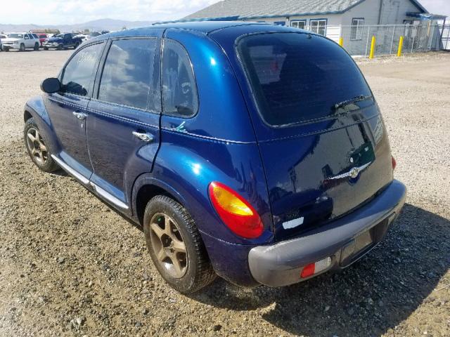 3C4FY4BB41T568233 - 2001 CHRYSLER PT CRUISER BLUE photo 3