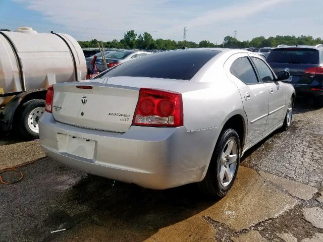 2B3KA33V19H544922 - 2009 DODGE CHARGER SX SILVER photo 4