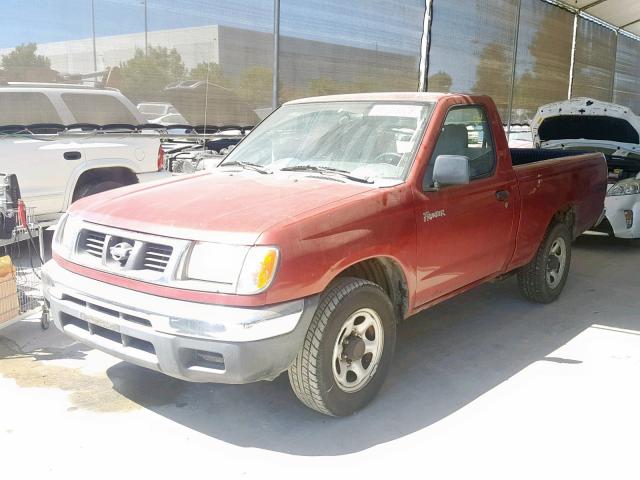 1N6DD21S1YC367109 - 2000 NISSAN FRONTIER X RED photo 2