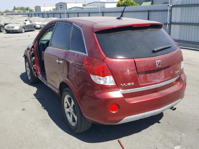 3GSCL93Z19S515490 - 2009 SATURN VUE HYBRID RED photo 3