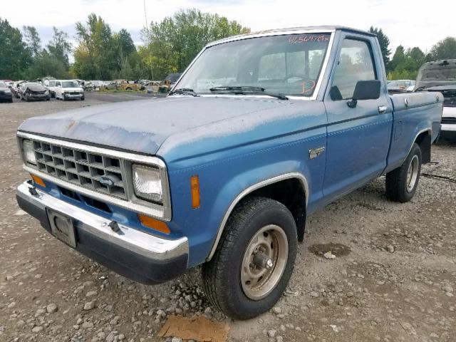 1FTCR11T3HUA34665 - 1987 FORD RANGER BLUE photo 2