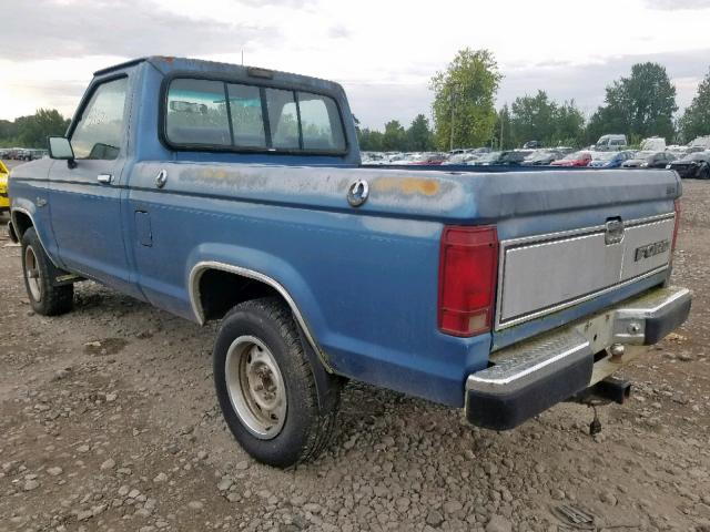 1FTCR11T3HUA34665 - 1987 FORD RANGER BLUE photo 3