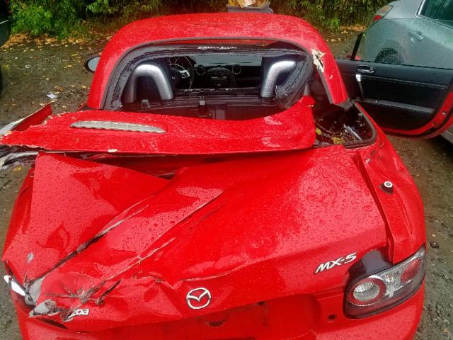 JM1NC26F680153899 - 2008 MAZDA MX-5 MIATA RED photo 6