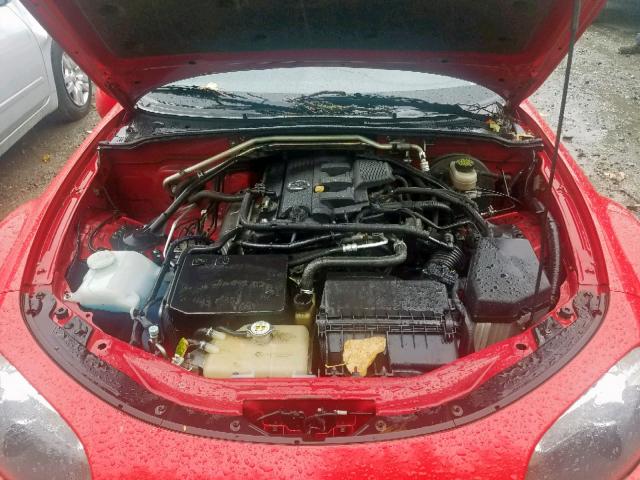 JM1NC26F680153899 - 2008 MAZDA MX-5 MIATA RED photo 7