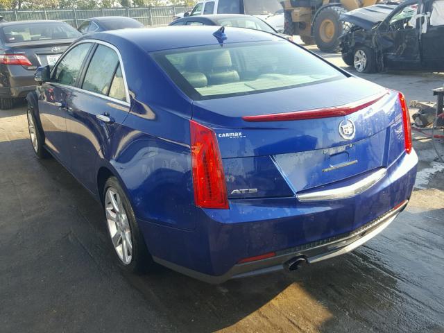 1G6AB5RAXE0108157 - 2014 CADILLAC ATS LUXURY BLUE photo 3