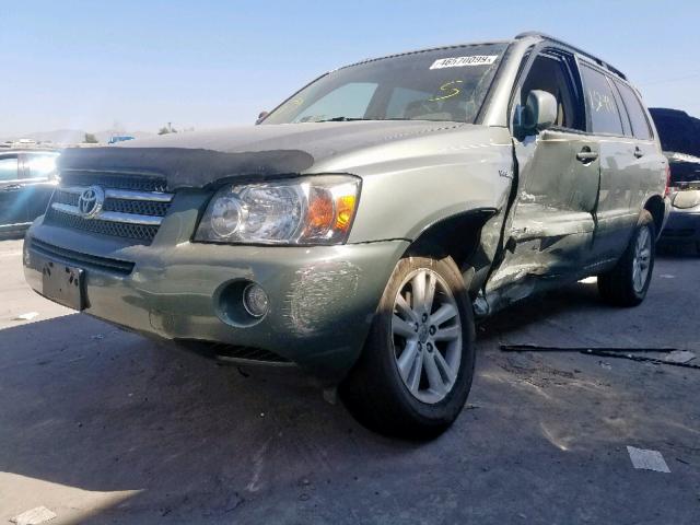 JTEHW21A170036094 - 2007 TOYOTA HIGHLANDER GREEN photo 2