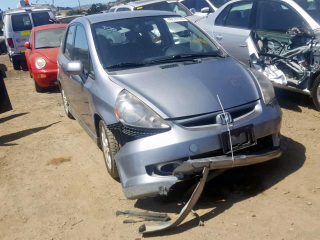 JHMGD38697S027904 - 2007 HONDA FIT S SILVER photo 1