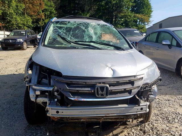 2HKRM3H71EH565480 - 2014 HONDA CR-V EXL SILVER photo 9