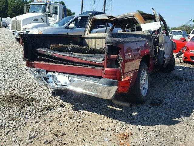 1D7HE48K76S533693 - 2006 DODGE DAKOTA QUA RED photo 4