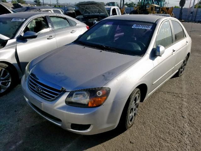 KNAFE222195613716 - 2009 KIA SPECTRA EX SILVER photo 2