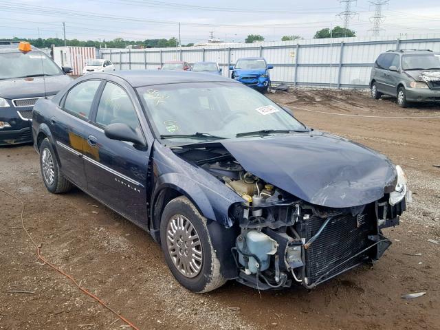 1C3EL46X71N604694 - 2001 CHRYSLER SEBRING LX BLUE photo 1