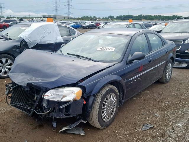 1C3EL46X71N604694 - 2001 CHRYSLER SEBRING LX BLUE photo 2