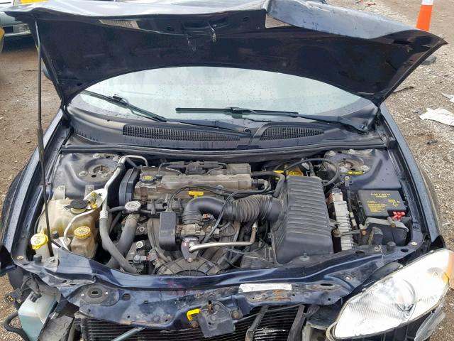 1C3EL46X71N604694 - 2001 CHRYSLER SEBRING LX BLUE photo 7