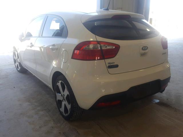 KNADN5A38C6092594 - 2012 KIA RIO EX WHITE photo 3