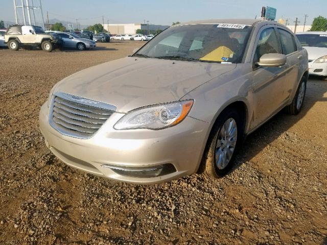 1C3CCBAB5DN734551 - 2013 CHRYSLER 200 LX TAN photo 2