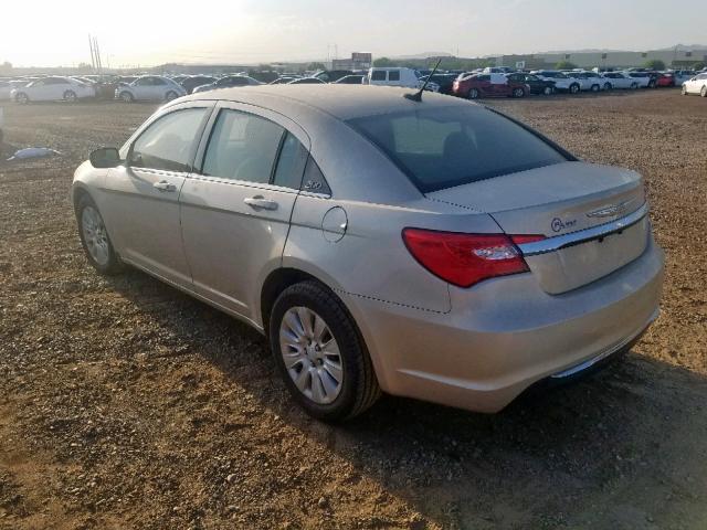 1C3CCBAB5DN734551 - 2013 CHRYSLER 200 LX TAN photo 3