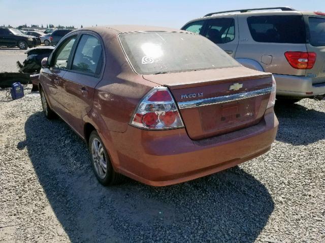 KL1TD5DE2BB243151 - 2011 CHEVROLET AVEO LS BROWN photo 3