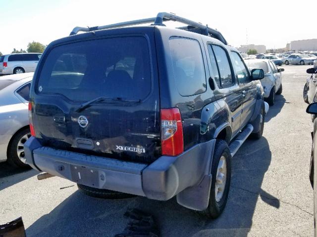 5N1ED28T22C592308 - 2002 NISSAN XTERRA XE BLACK photo 4