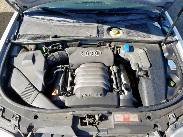 WAUJT64BX3N047048 - 2003 AUDI A6 3 SILVER photo 7